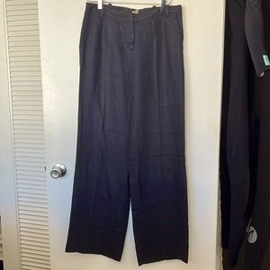 Love Moschino size 6 linen trousers in Navy